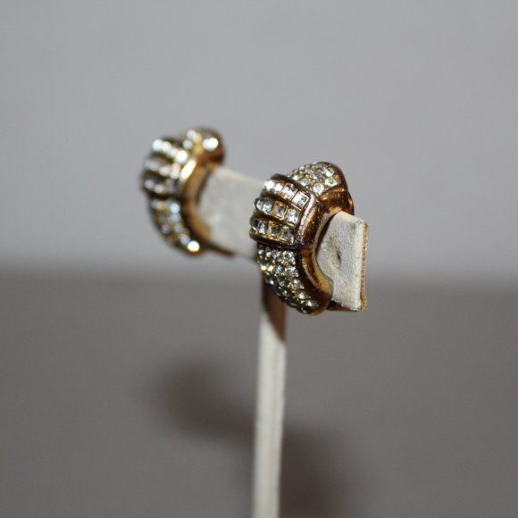 CHRISTIAN DIOR PREOWNED SWAROVSKI CRYSTAL EARRINGS - Picture 2 of 7